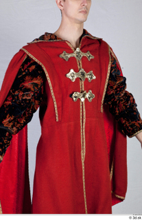  Photos Medieval Knight in cloth suit 3 Medieval clothing Medieval knight red suit upper body 0009.jpg